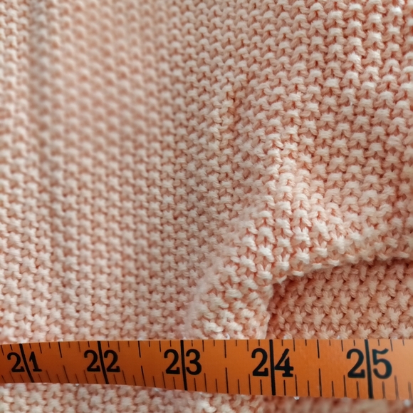 LUCKY Brand melon acrylic knit sweater size L - Picture 4 of 7